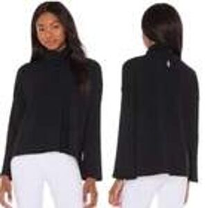 Free‎ People Movement Sz S Black Can't Handle This Ribbed Turtleneck Casual Top